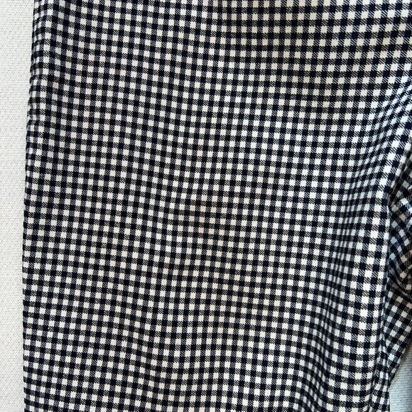 Calvin Klein Womens Casual Skinny Pants Pleated Front Size 4 Black White Gingham - Picture 7 of 12